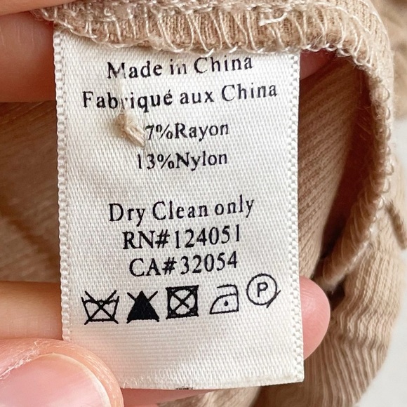 The Odells prairie blouse top Square Neck Sabbia puff sleeve boho coquette tan L - Picture 9 of 11